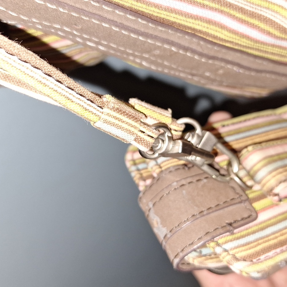 π 4 piece Longaberger bags set. Hobo, cell cosmetics, tote. Striped. - Picture 10 of 17